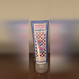 Bath & Body Works Watermelon Mojito Body Cream - Purple and Pink Design